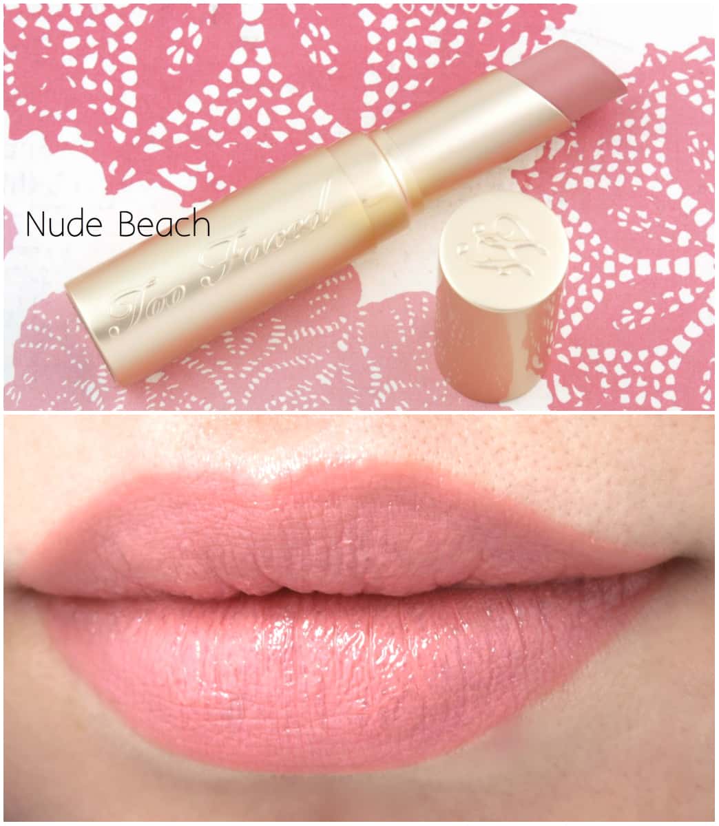 too faced la creme lipstick review swatches