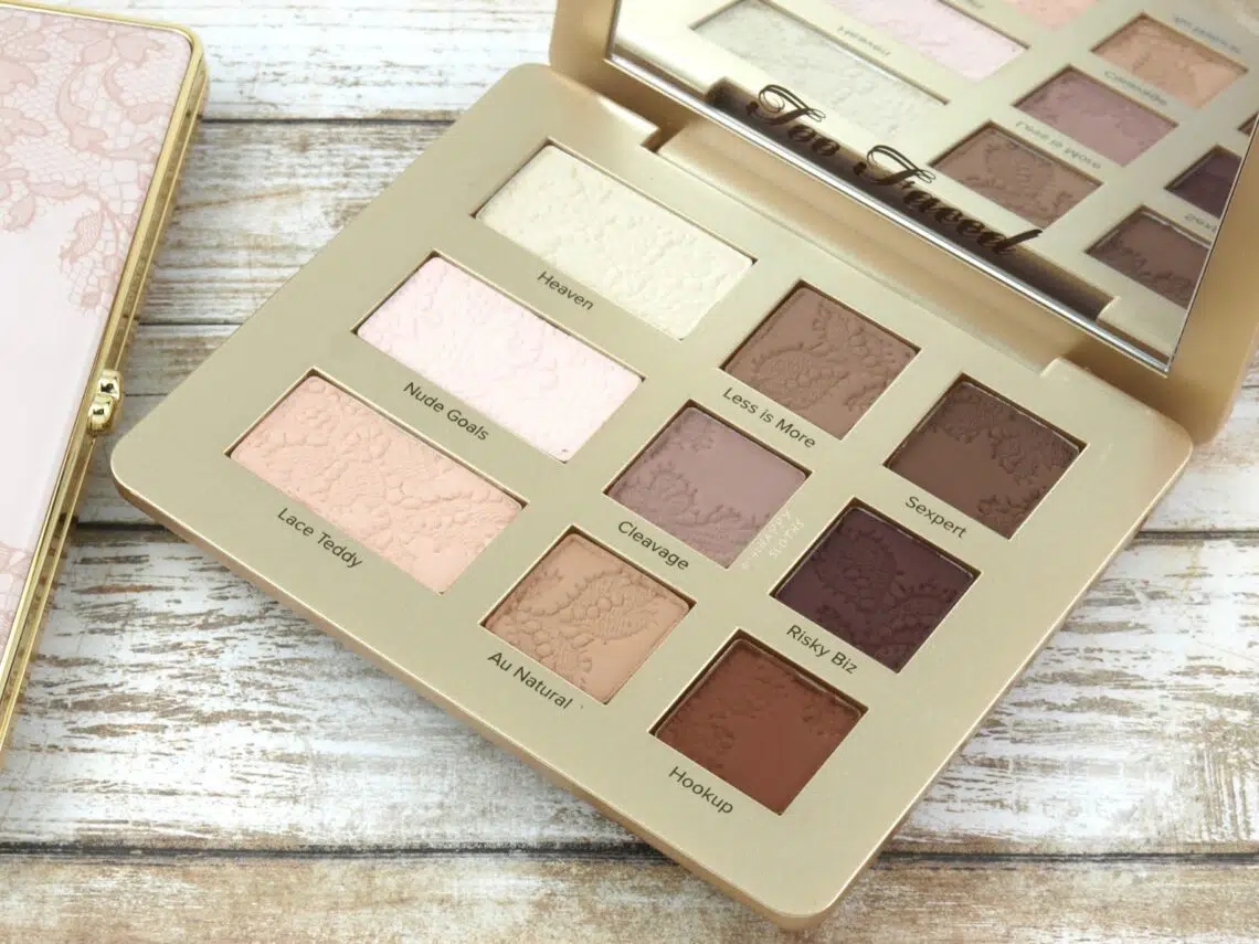 too faced natural matte palette review swatches